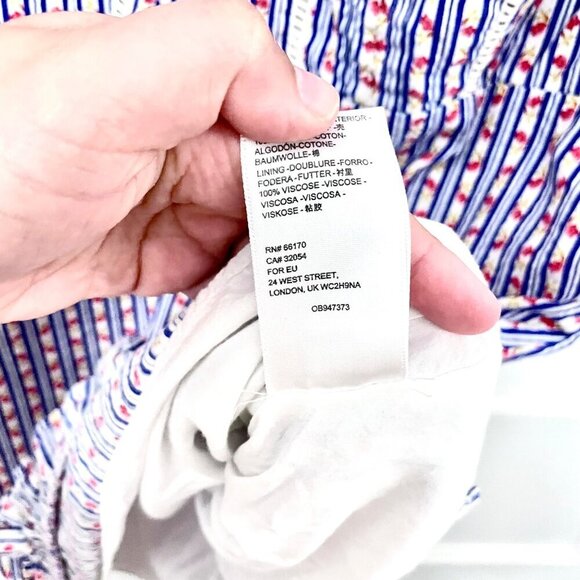 Laura Ashley by Urban Outfitters Maisy Mock Neck Mini Dress Size M - Picture 6 of 7